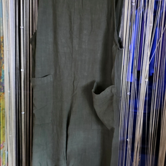 Natural Life  Adorable Linen Overalls - Picture 2 of 4